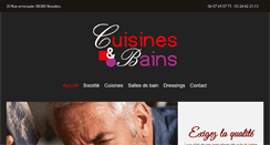 Desktop Screenshot of cuisinesetbains08.com