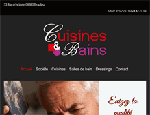 Tablet Screenshot of cuisinesetbains08.com